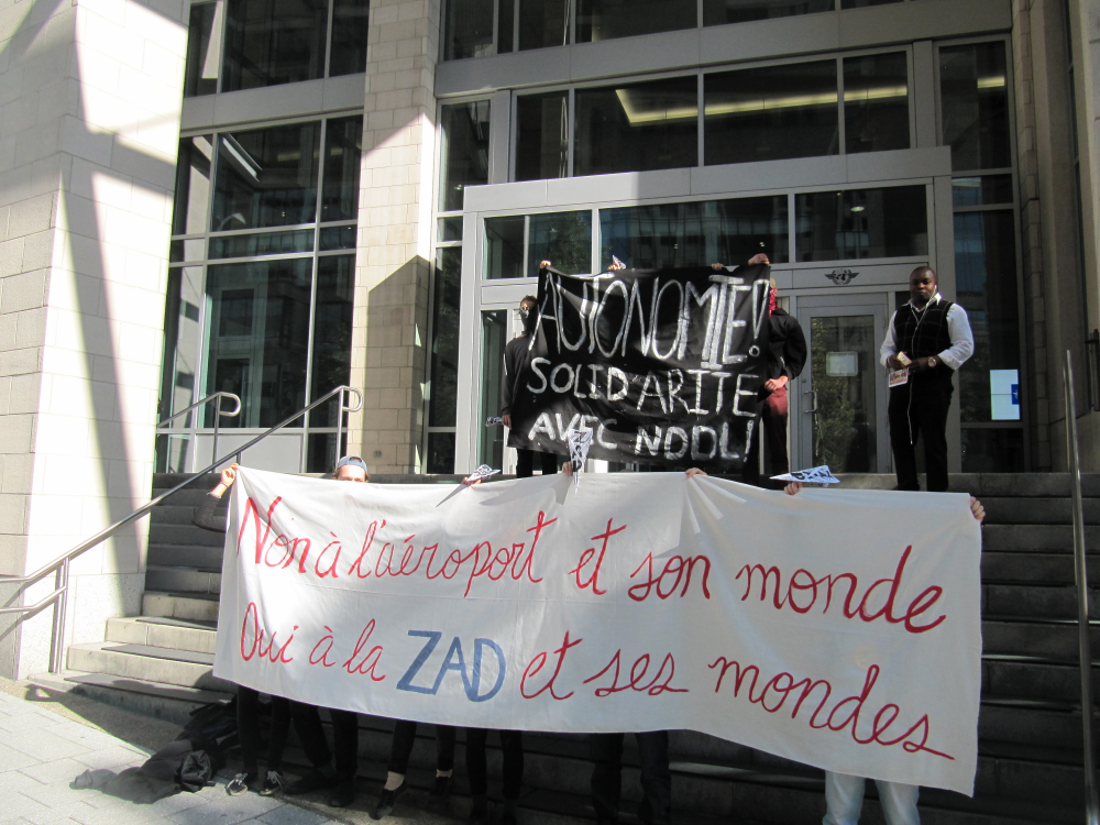 Action de solidarité avec la ZAD de Notre-Dame-des-Landes