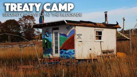 Treaty Camp : des agents de sécurité se pointent au blocage