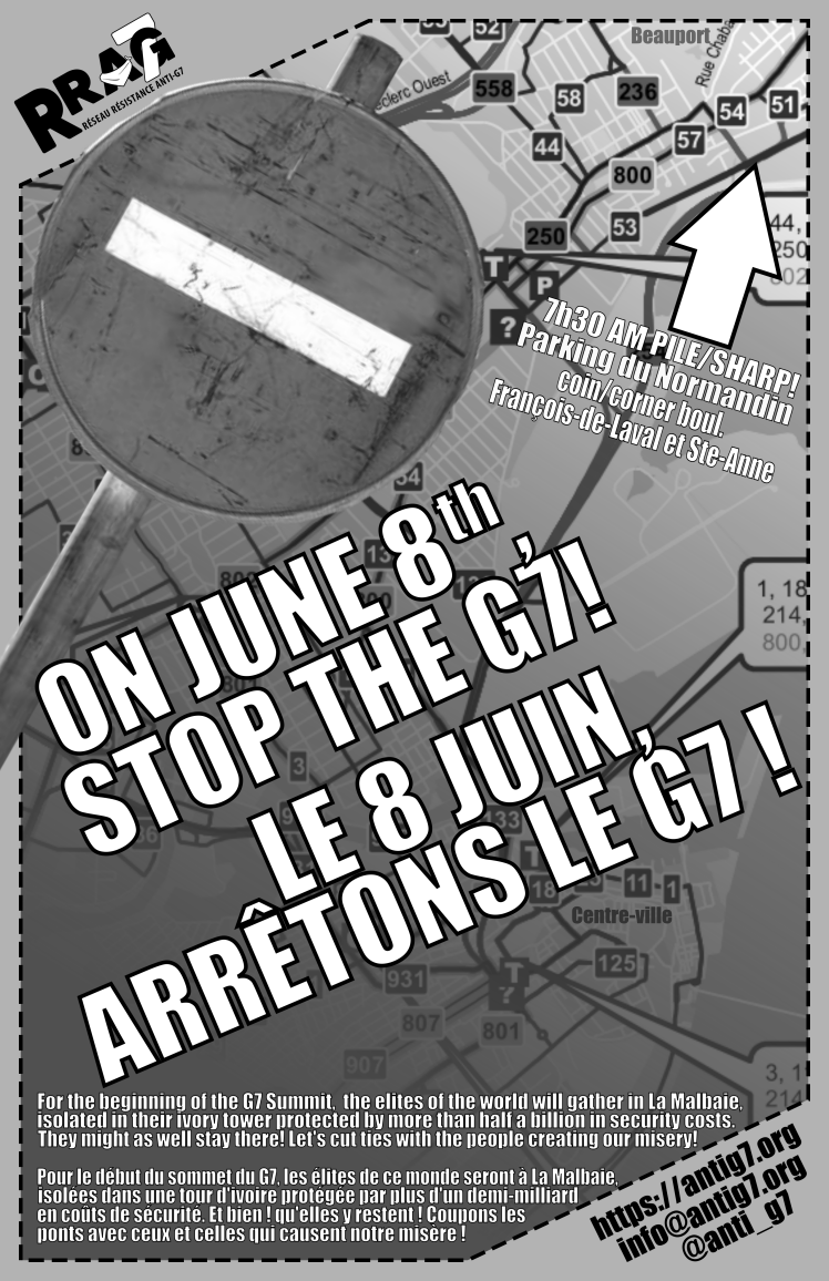 Le 8 juin, stoppons le G7 !