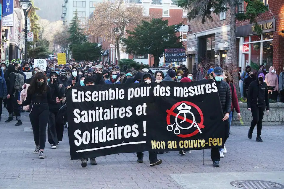 Retour sur la manifestation large contre le couvre-feu du 18 avril