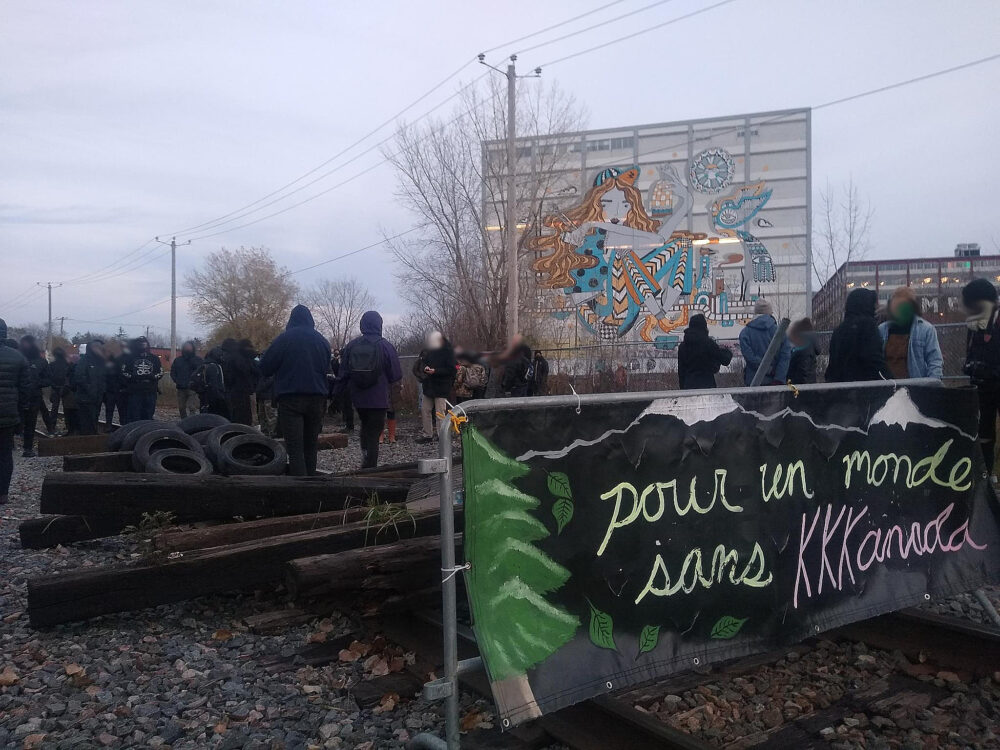 Blocage des voies ferrées en solidarité avec les défenseurs des terres Wet'suwet'en