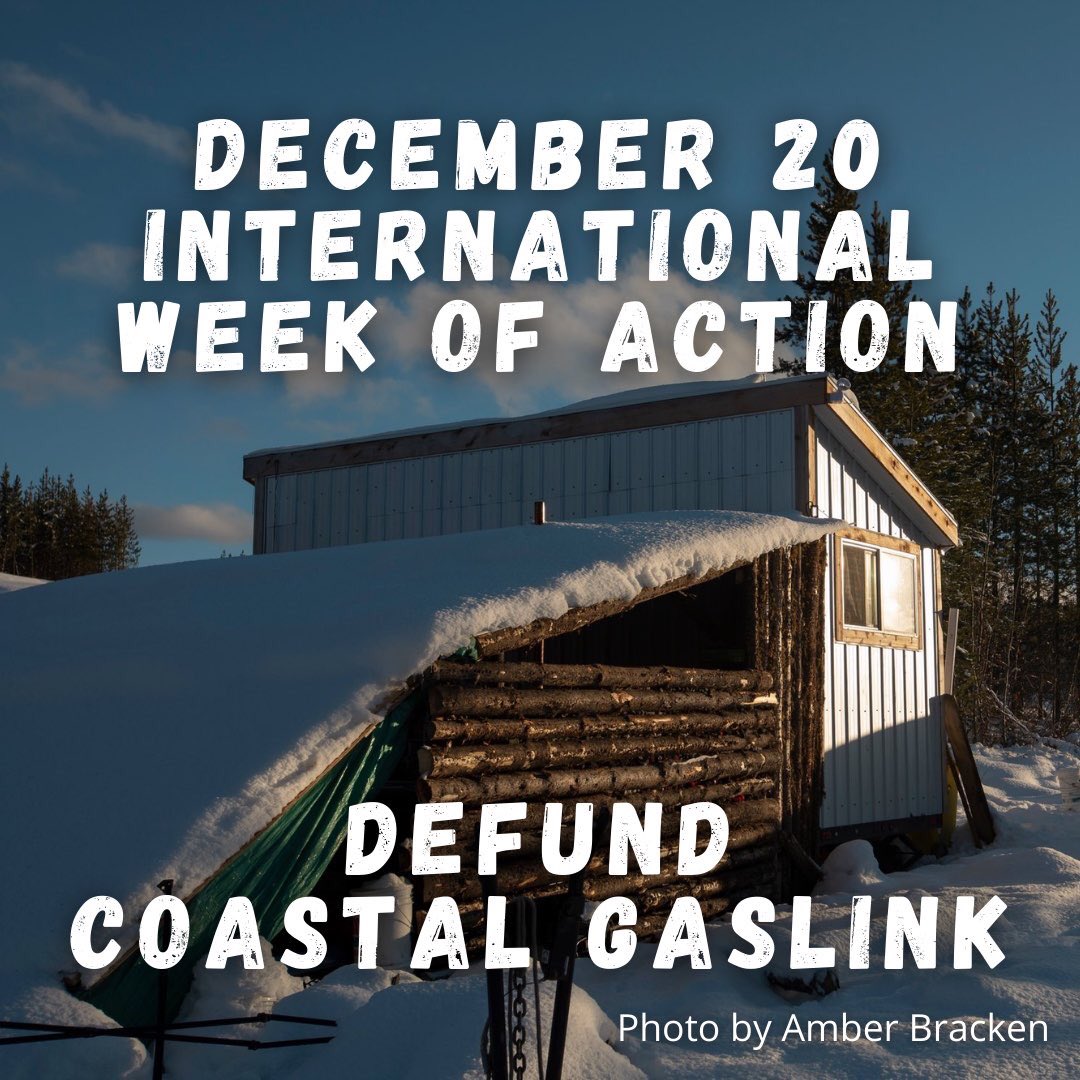 Semaine d'action internationale le 20 décembre : Définancer Coastal GasLink