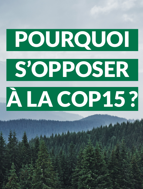 Pourquoi s'opposer à la COP15