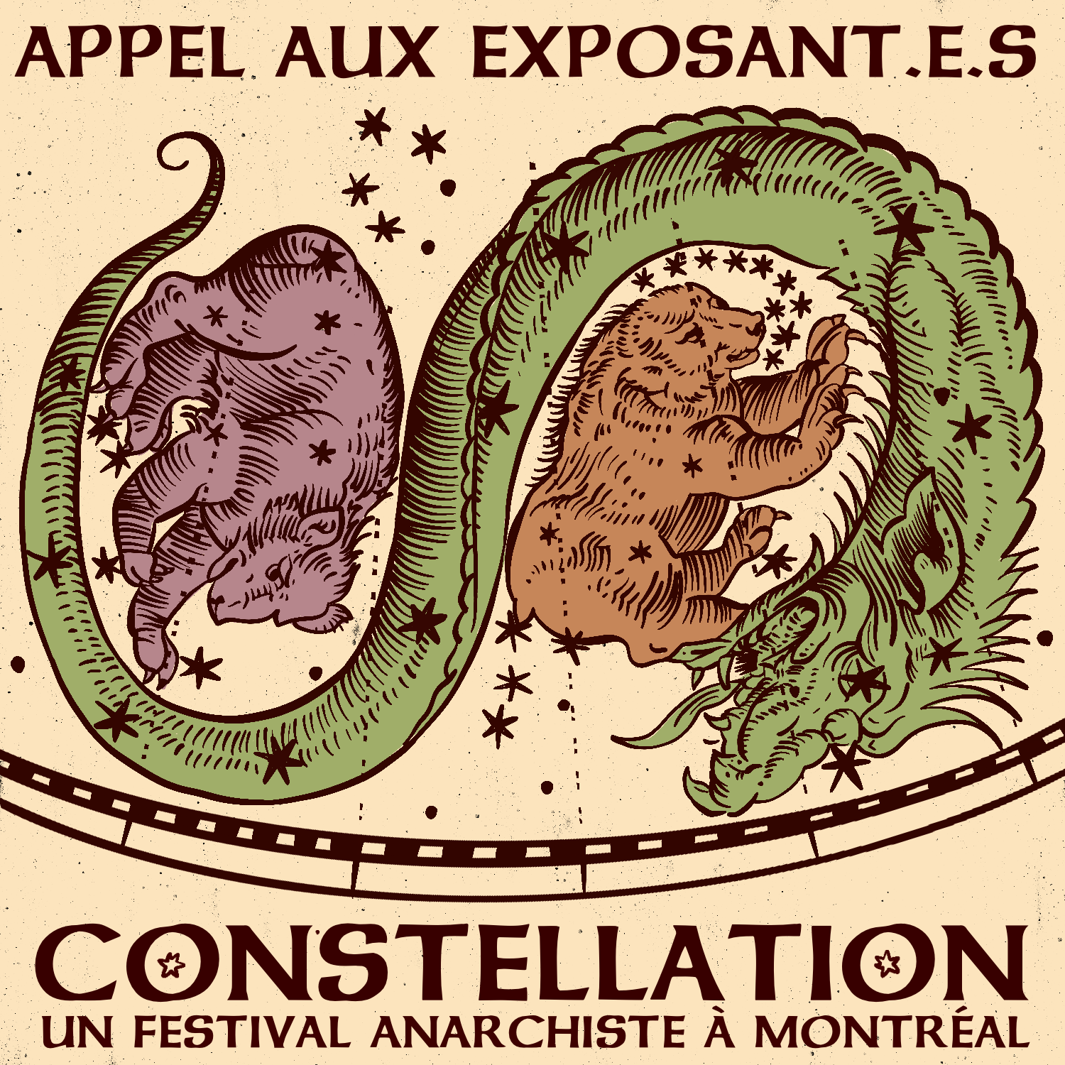 Appel aux exposant.e.s - CONSTELLATION: Un festival anarchiste à Montréal