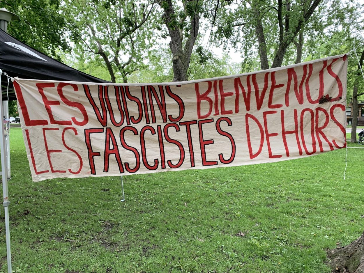 Les voisins bienvenus, les fascistes DEHORS! - Compte-rendu d'une action antifasciste le 19 mai 2025