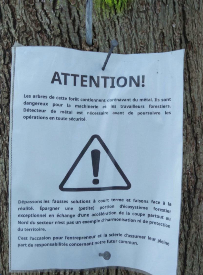 Protection de la forêt Grandbois