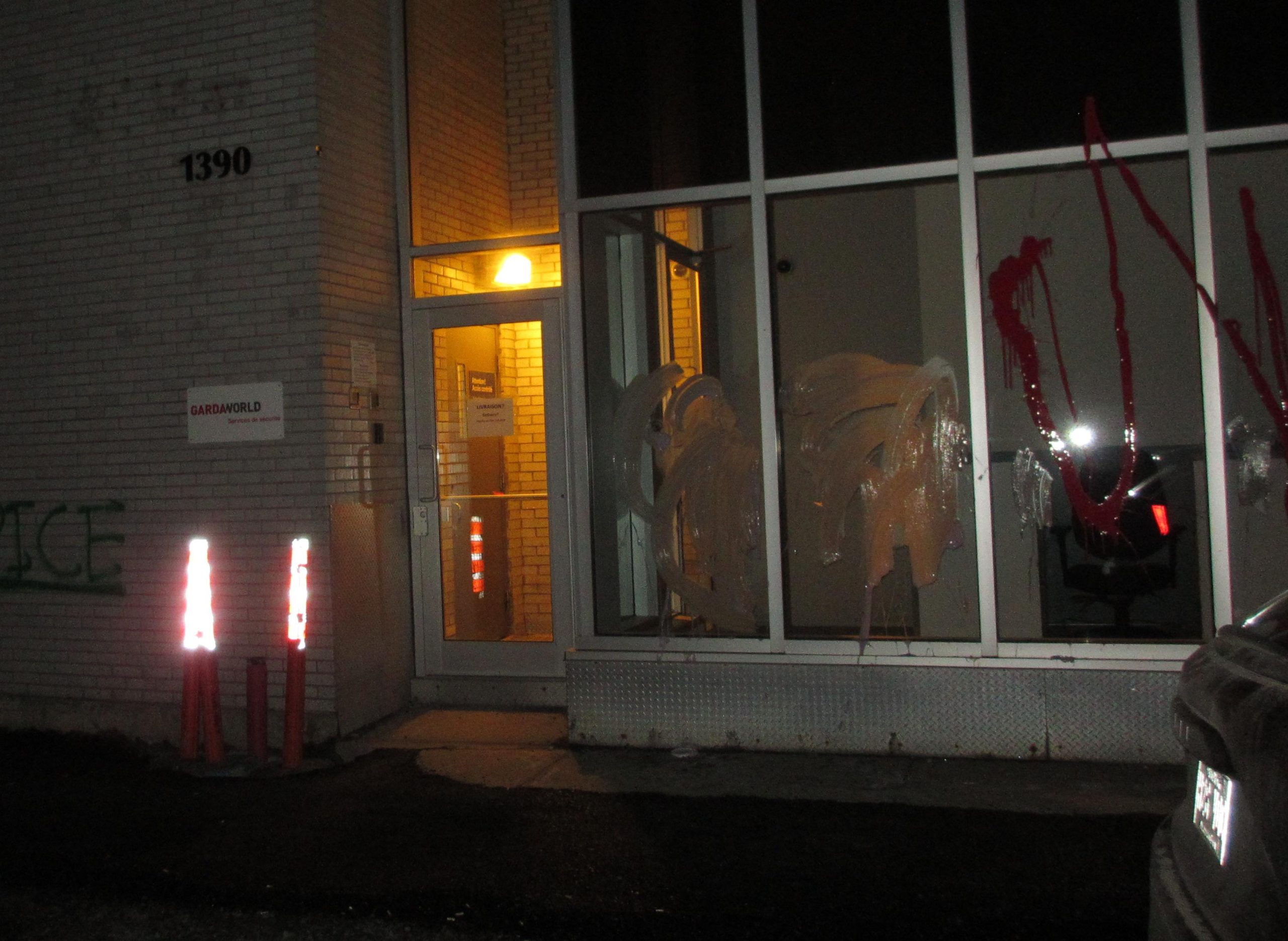 Les nanas ne veulent pas de vos droits, elles veulent la liberté ! Attaques coordonnées contre GardaWorld: 3 lieux vandalisés